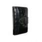 Piel Frama Ledertasche Wallet für Apple iPhone 5/5S Krokodillederprägung